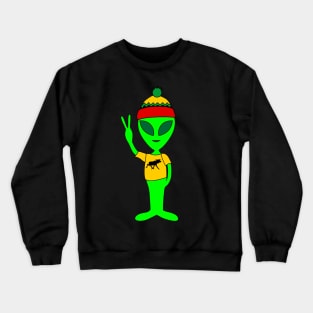 Peace Alien - Lives in Sweden - Elk T-Shirt Crewneck Sweatshirt